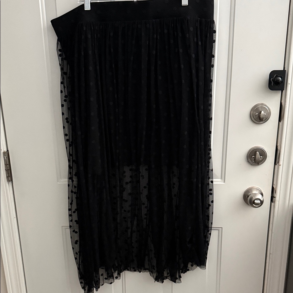 Chic Black High-Low Skirt